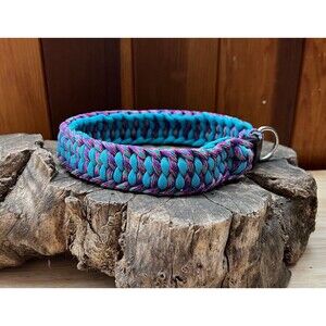 Fits 14 in. Neck Size, Quick Release Paracord Dog Collar HANDMADE NEW